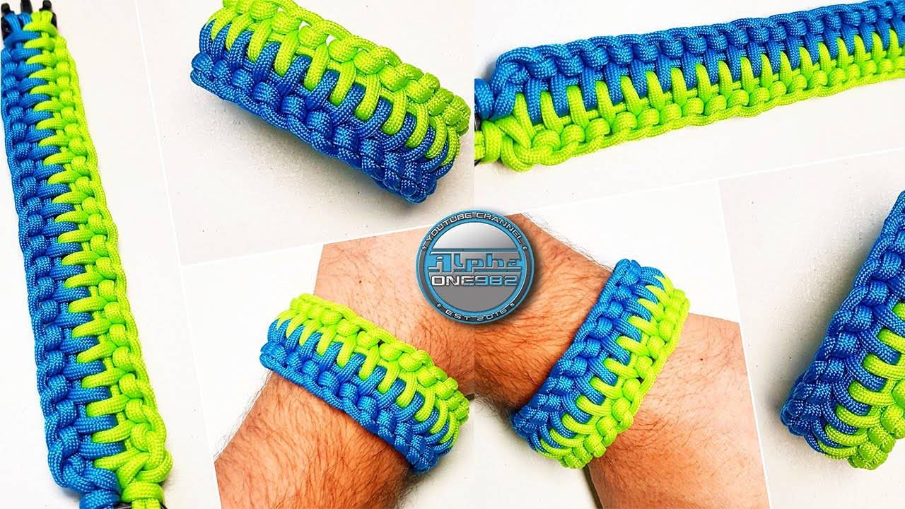 How To Make Paracord Bracelet Wide Backbone World Of Paracord Tutorials DIY Bracelet