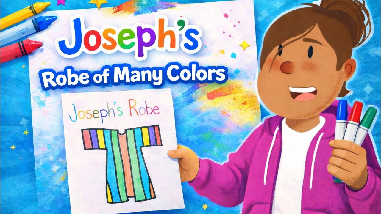 Joseph’s Robe of Many Colors | Bible Art for Kids 