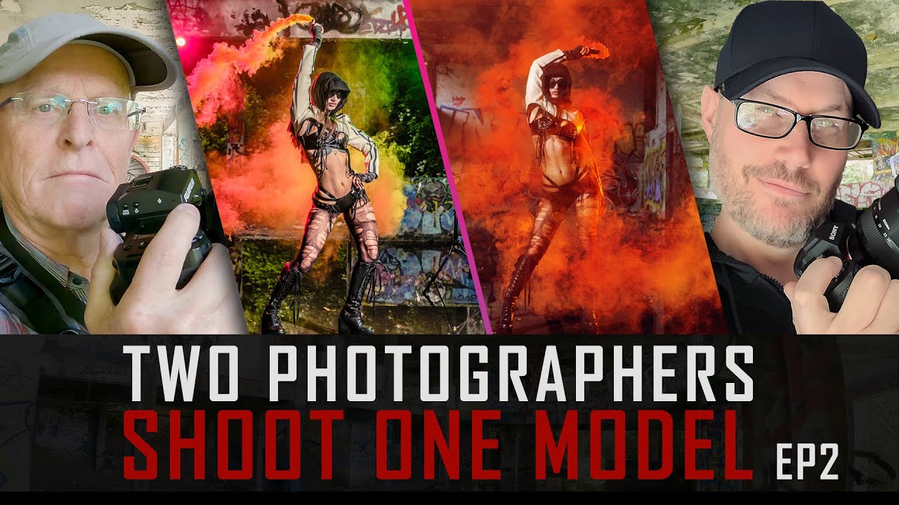 2 PHOTOGRAPHERS SHOOT THE SAME MODEL // EP.2 // Finsbury Memorial Sports Centre (now demolished)