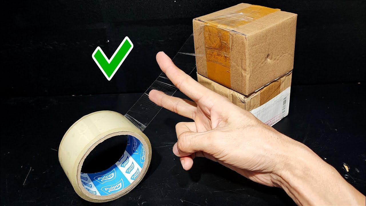 So easy! Now I know, cutting tape with two fingers is as simple as that