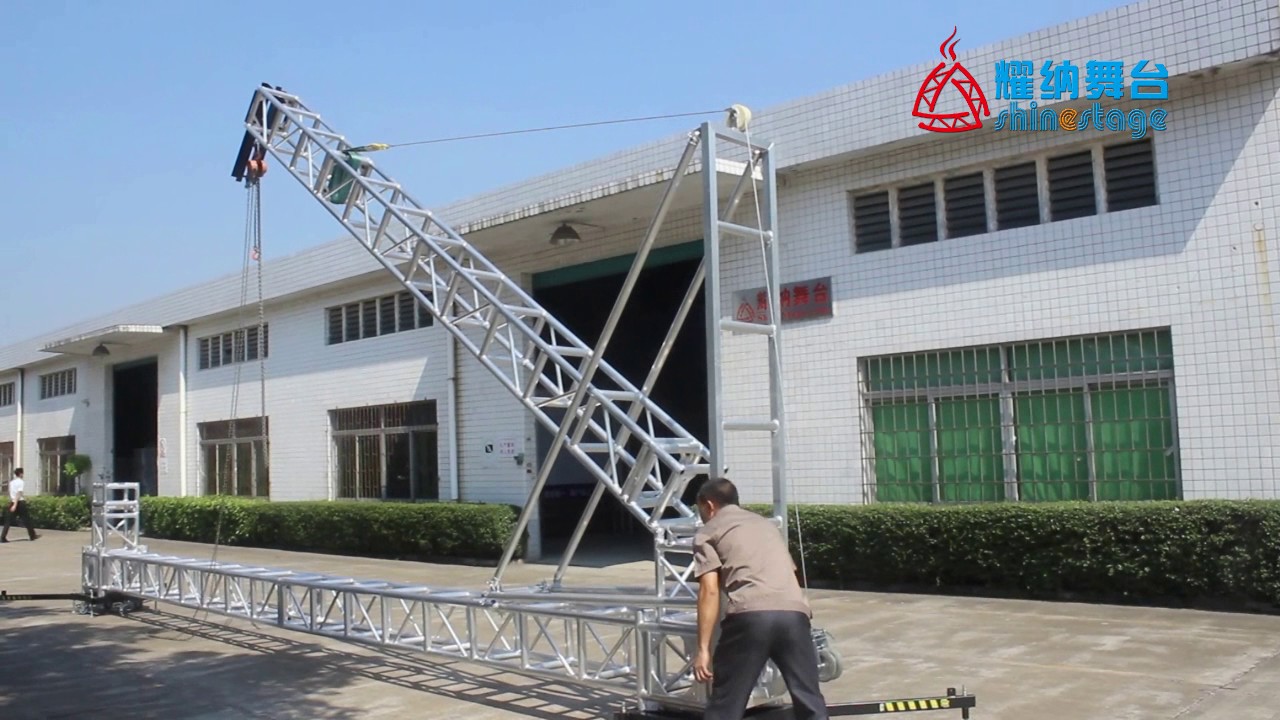 Stage truss column semi - automatic lifting system starting column truss