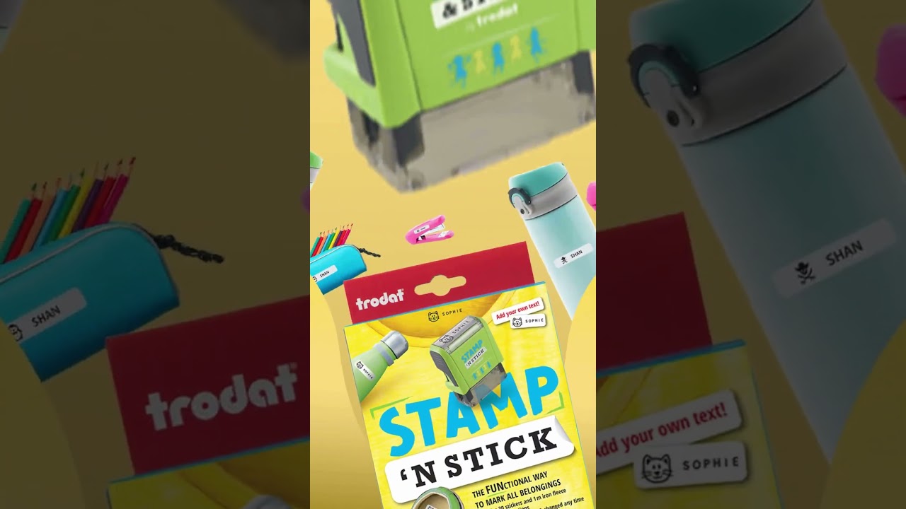 Stamp N Stick - Back-to-school #labelingsolutions #trodat