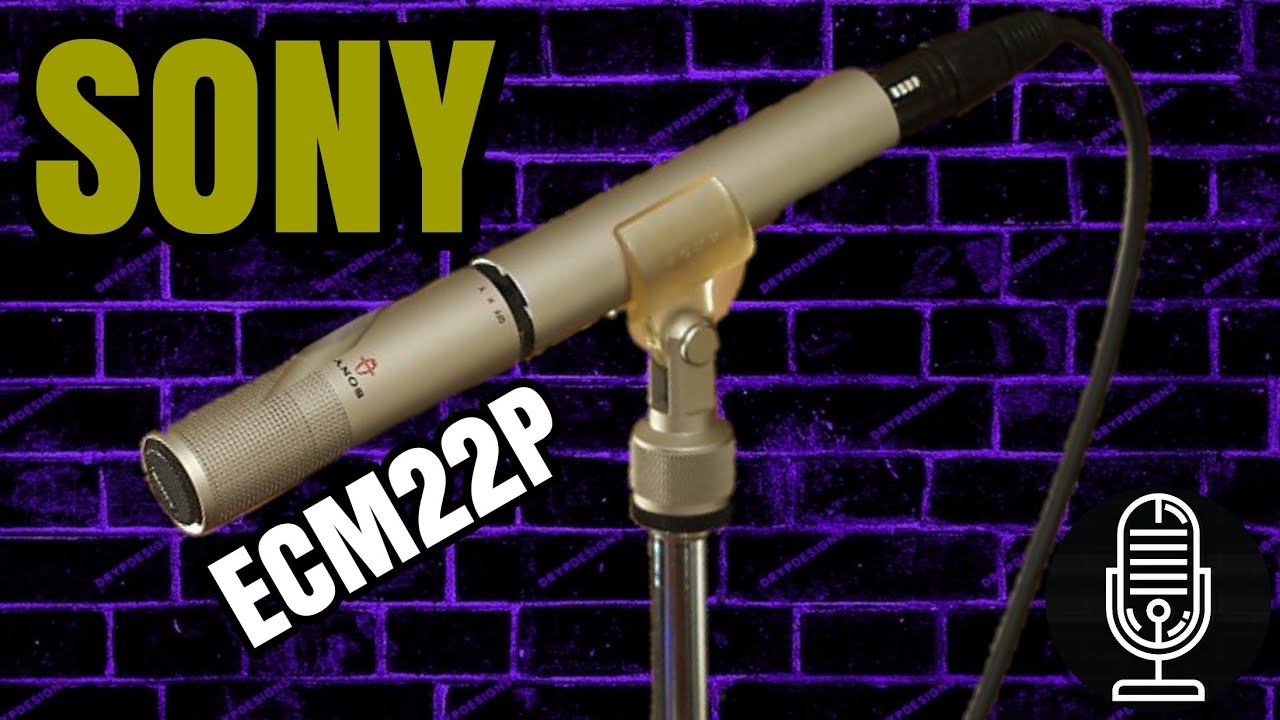 Sony ECM-22P - A Vintage Battery Or 48V Phantom Powered Condenser Microphone - Test / Review