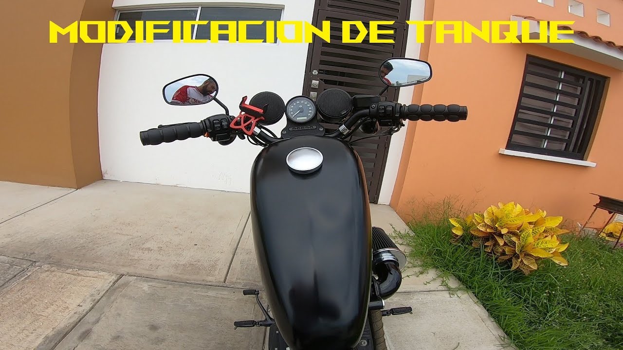 Modificación de tanque ¿Como levantar el tanque? Sportster 883 harley Davidson