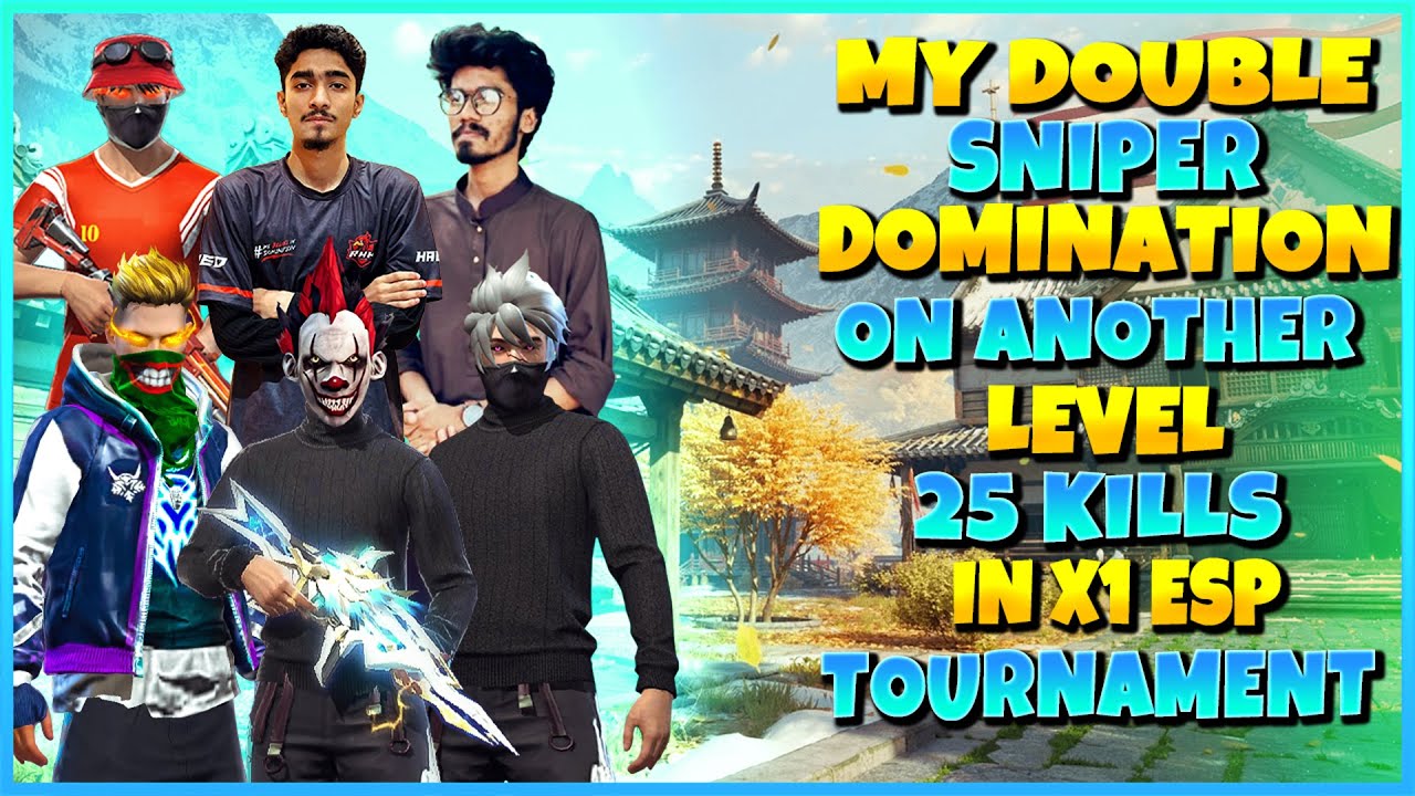 Dominating X1 Esp + Influencer Lobby With My Double Sniper🥵