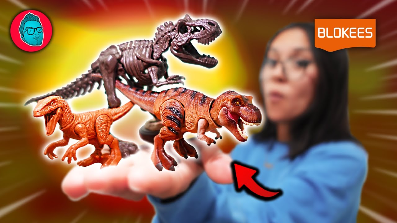 Encontramos al T-REX MÁS RARO! 🦖 MEGA Unboxing BLOKEES JURASSIC WORLD 🟠