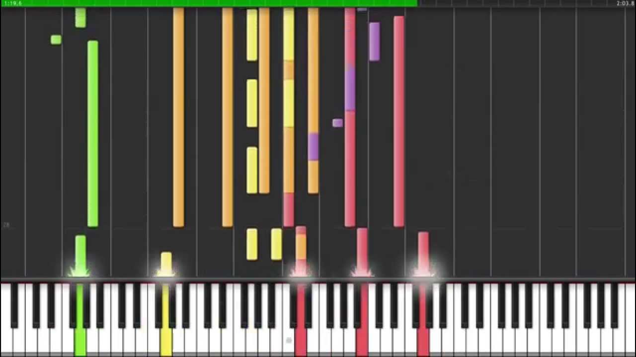 Bill Withers - Ain't No Sunshine on piano (Synthesia)