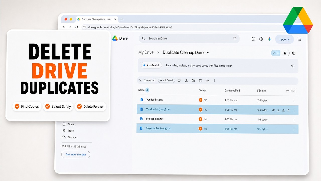 Как найти и удалить дубликаты файлов в Google Диске (Поиск дубликатов)
