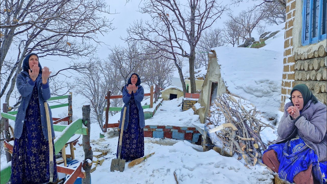 Heavy snow makes life stressful for nomadic woman: Magical hut in danger