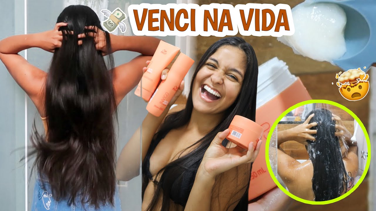 TESTEI PRODUTOS DA WELLA NO MEU CABELO PELA PRIMEIRA VEZ 😳💸