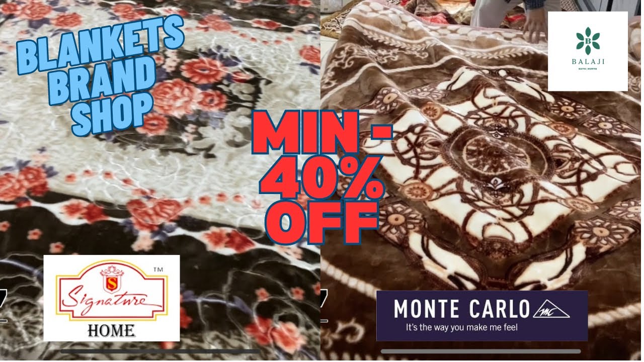 Signature And Monte Carlo Blankets (All Variety) Home Delivery