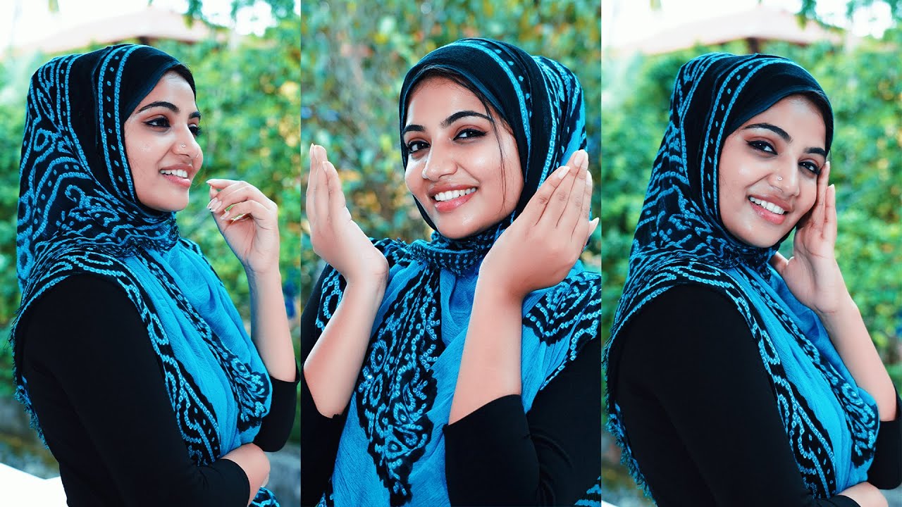 വീണ്ടും തട്ടം ഇട്ടു | Simple Muslim Makeup Look  | Anshitha Anji