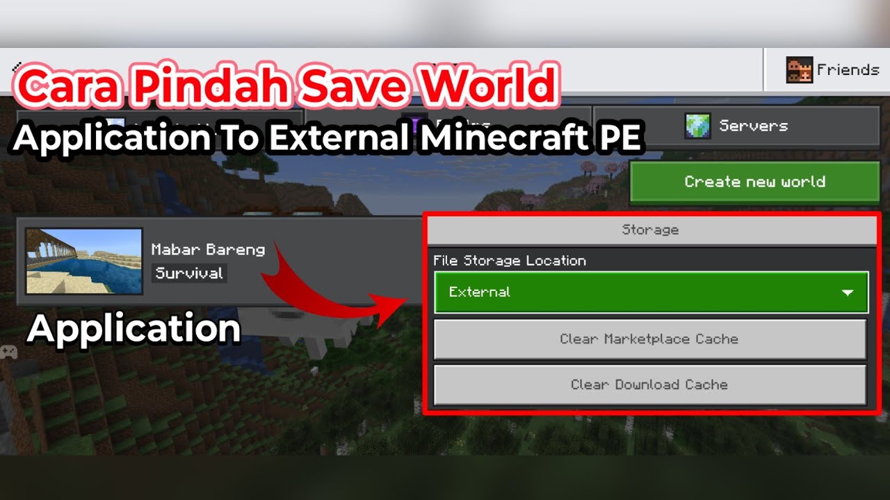 Cara Memindahkan Save World Minecraft Versi Terbaru Android Dari Penyimpanan Application Ke External