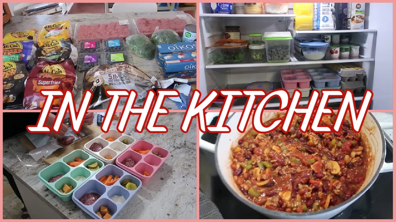 НА КУХНЕ - ПОКУПКИ НА РАСПРОДАЖАХ - ЗАПОЛНЕНИЕ МОРОЗИЛЬНОЙ КАМЕРА - ОРГАНИЗАЦИЯ ПРОДУКТОВ - ПОДГО...