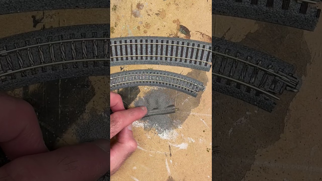 Yes, You CAN Ballast T Gauge Track #modeltrain #tgauge