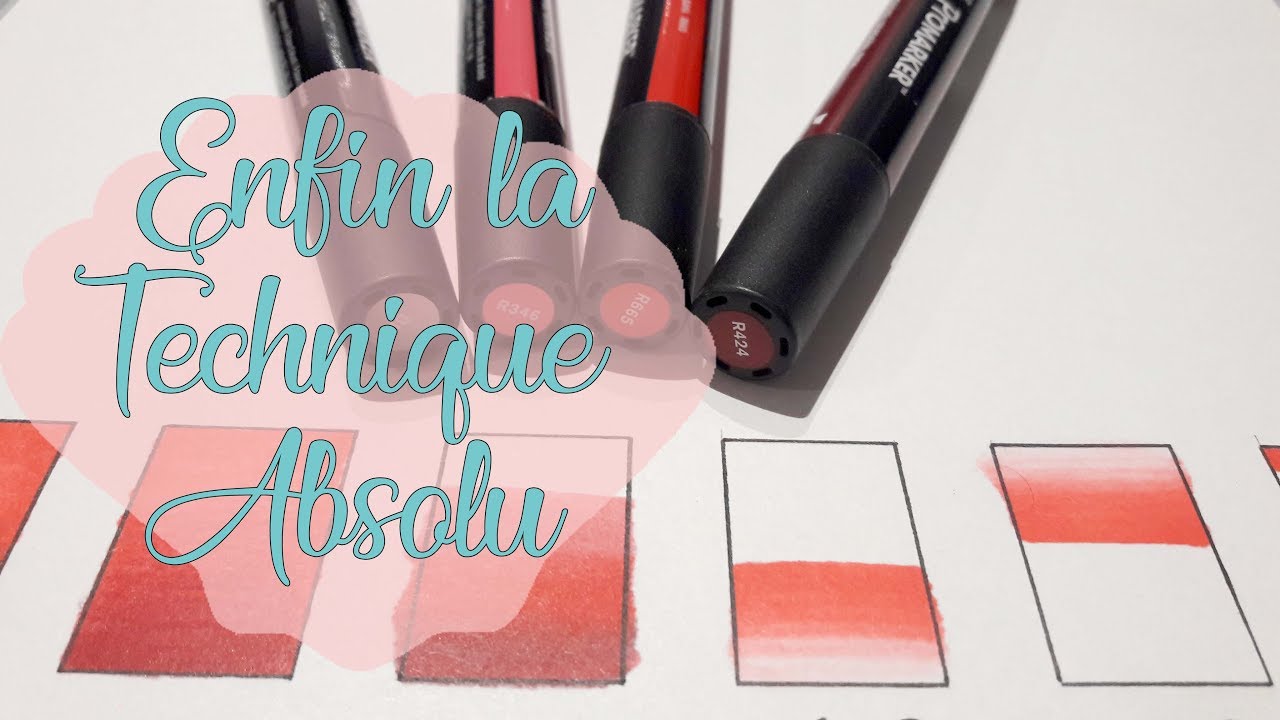 DEGRADE PROMARKER // avec et sans blender!