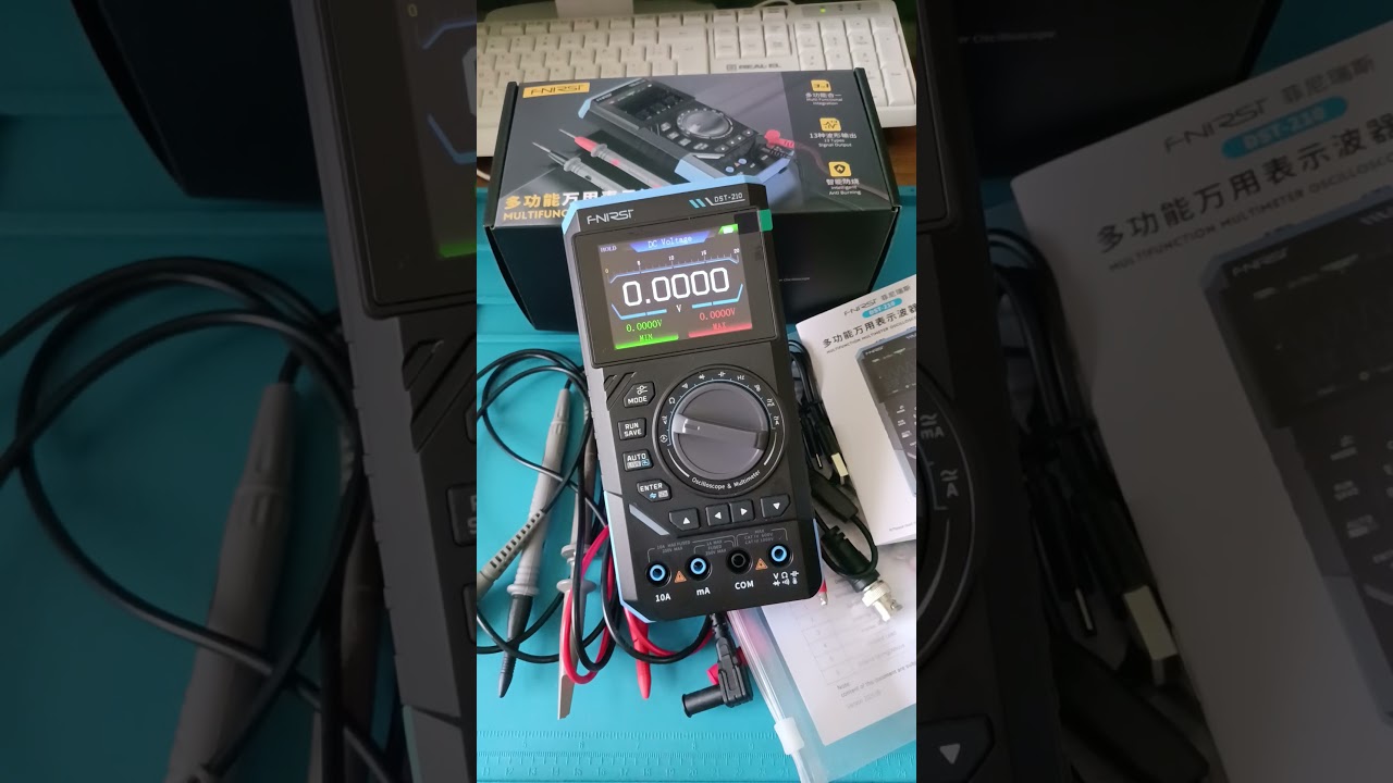 Универсал 🔍 FNIRSI DST-210 - мультиметр, 📈 осциллограф и генератор сигналов | Быстрый обзор