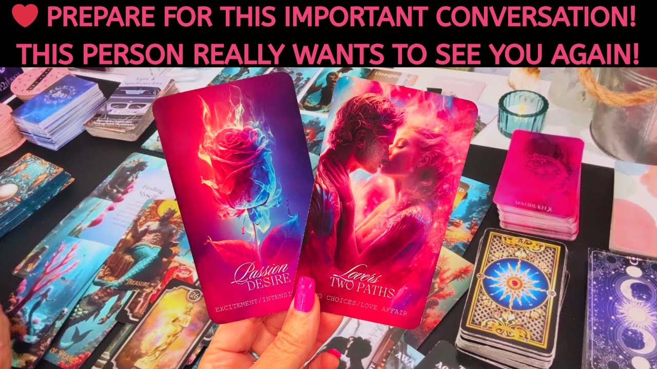 ❤️ PREPARE FOR THIS IMPORTANT CONVERSATION! THEY REALLY WANT TO SEE YOU AGAIN #tarot #love #soulmate