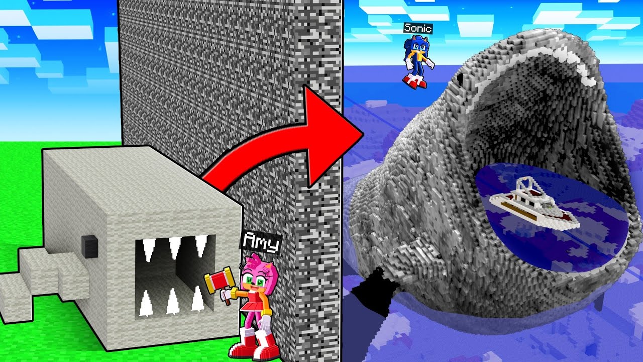 Sonic CHEATED With //BLOOP In a Minecraft Build Battle!