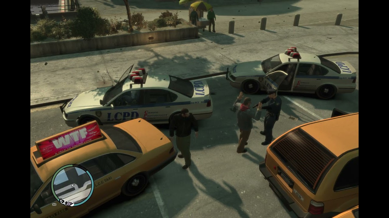 GTAIV getting other pedestrians arrested (FishMarket South) #2