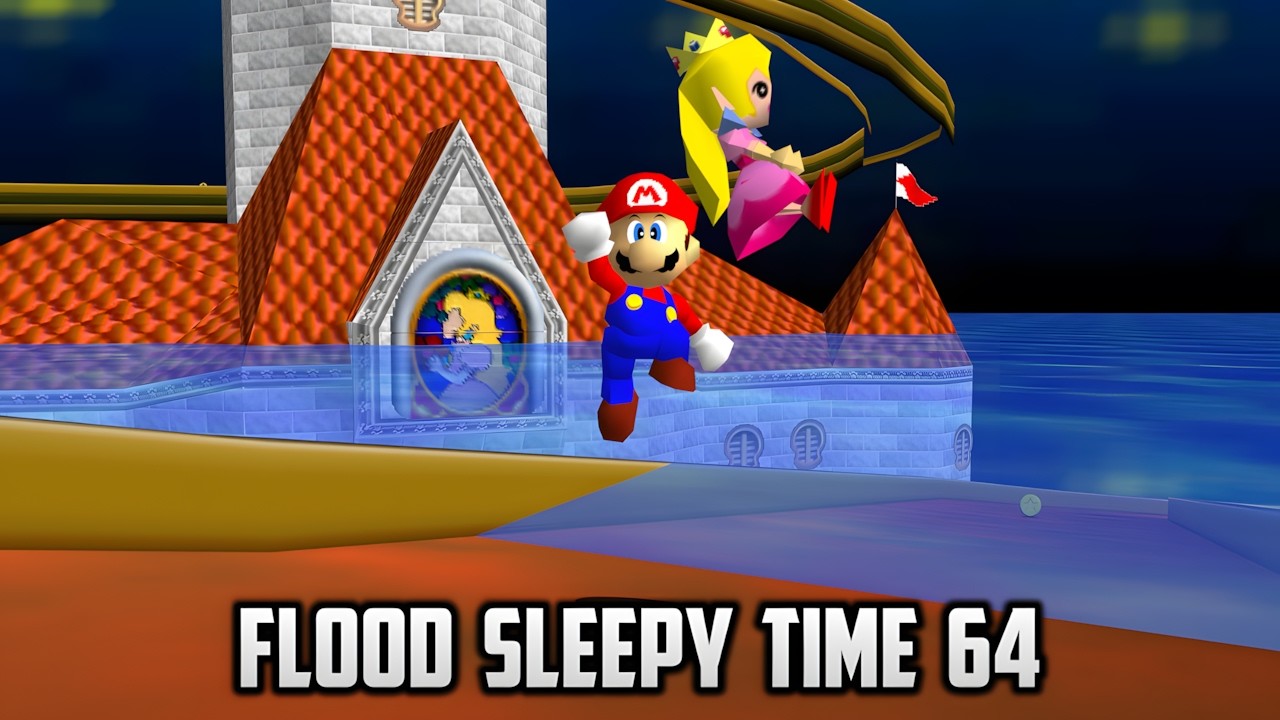 ⭐ Super Mario 64 - Flood Sleepy Time 64 - Longplay