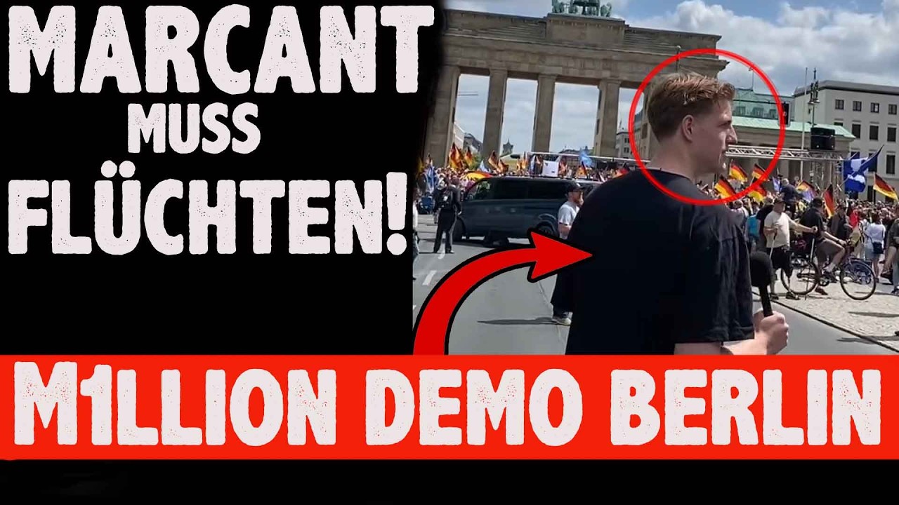 Linker Marcant muss fl&uuml;chten M1llion Demo gegen Merz eskaliert!