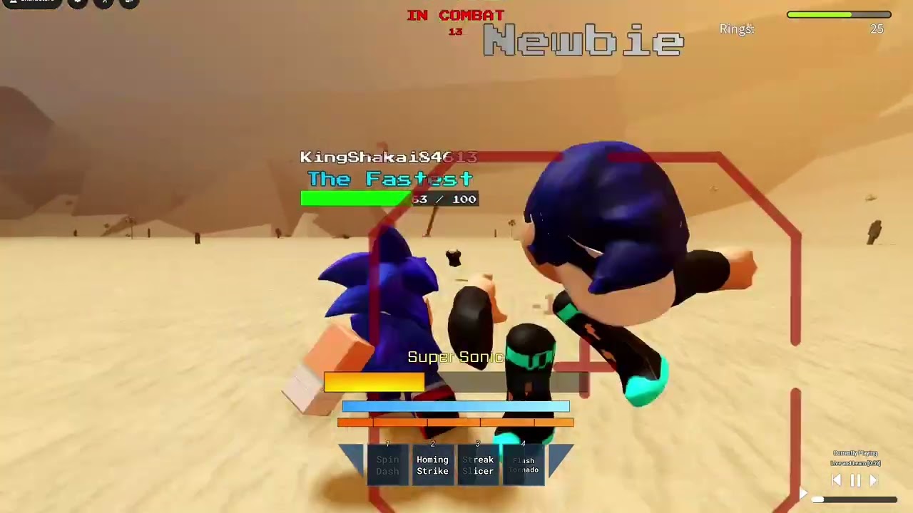 Sonic and Axl Vs a teamer