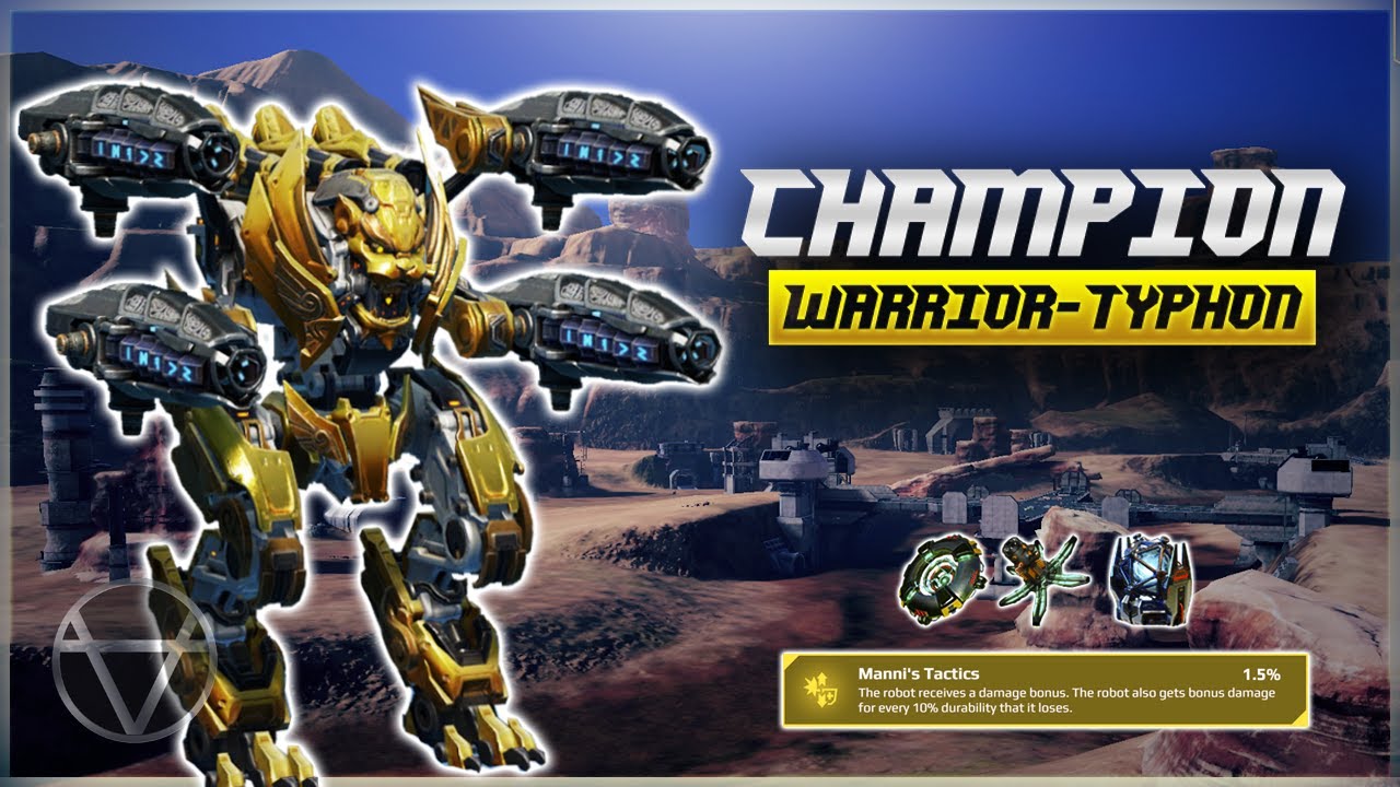 [WR] 🔥 Warrior Typhon w/ Champion Skin – Mk3 Gameplay | War Robots