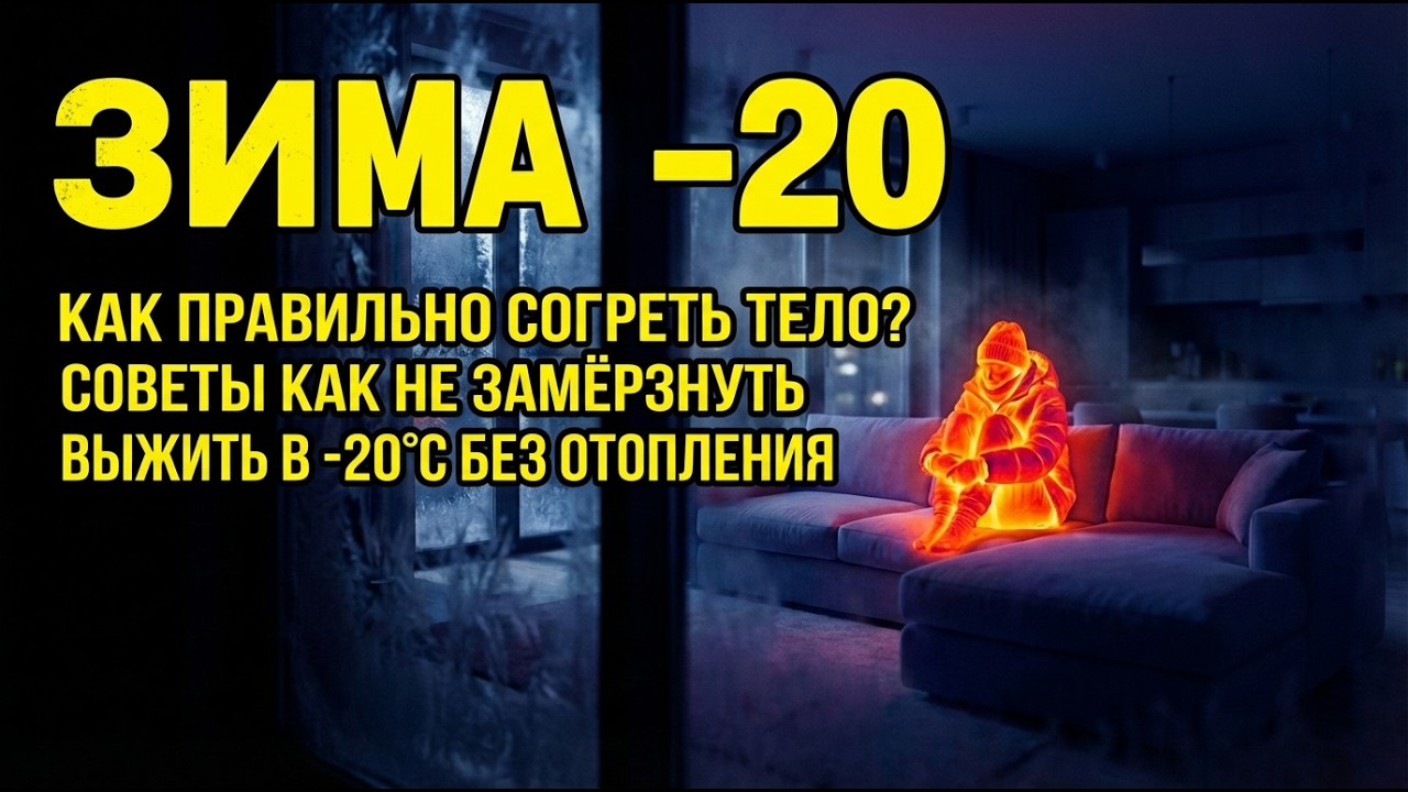 Как согреться в квартире без газа и света? Как правильно утеплить ТЕЛО.