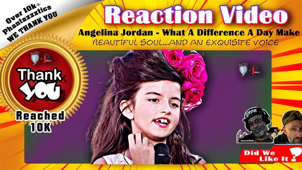 🎶Angelina Jordan, 'What A Difference A Day Make' -  As We React🎶 #reaction #angelinajordan #angels