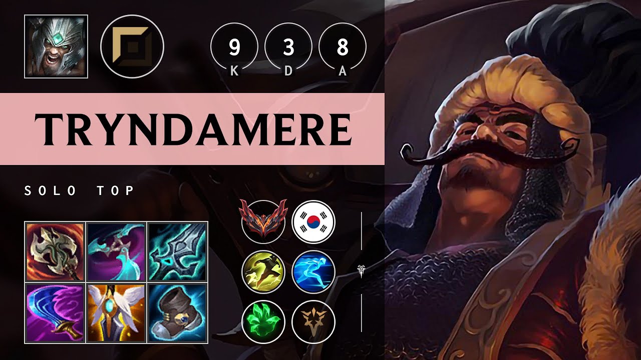 Tryndamere Top vs Jax - KR Grandmaster Patch 25.09