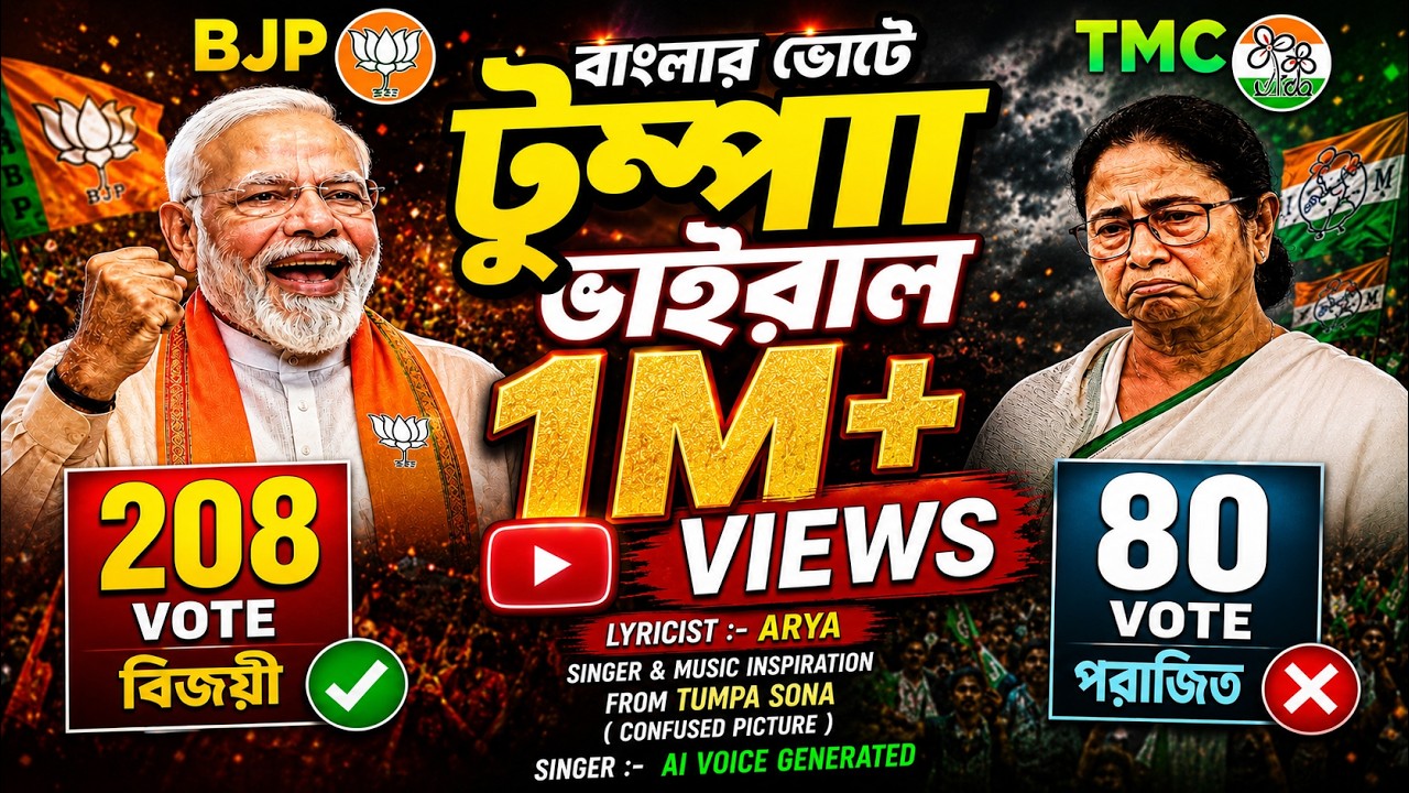 BJP ভোটে টুম্পা 😄 | BJP vs TMC | Bengal Election Song 2026