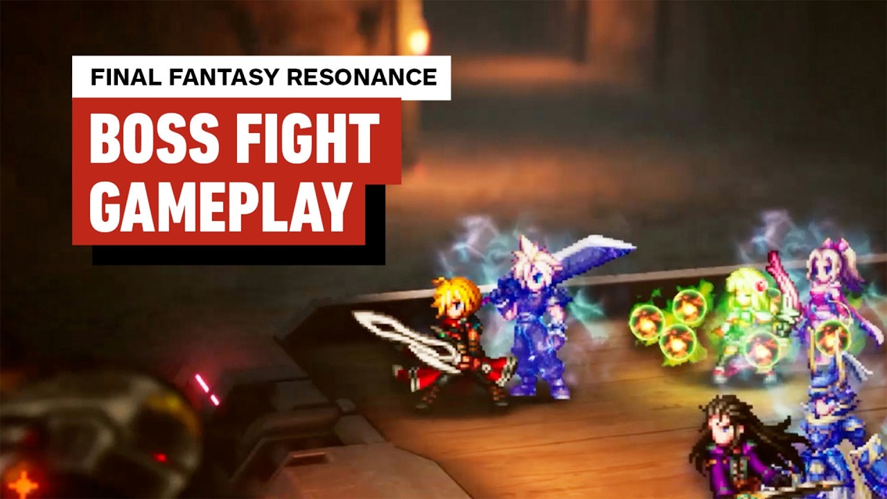 Final Fantasy Resonance - Exclusive Boss Fight Gameplay