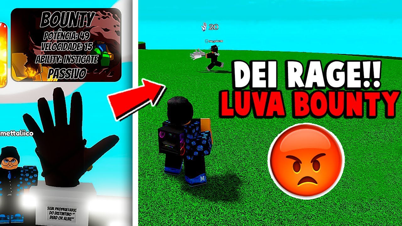 DEI RAGE TENTANDO PEGAR A NOVA LUVA DA ATUALIZAÇÃO DO SLAP BATTLES - GLOVE BOUNTY