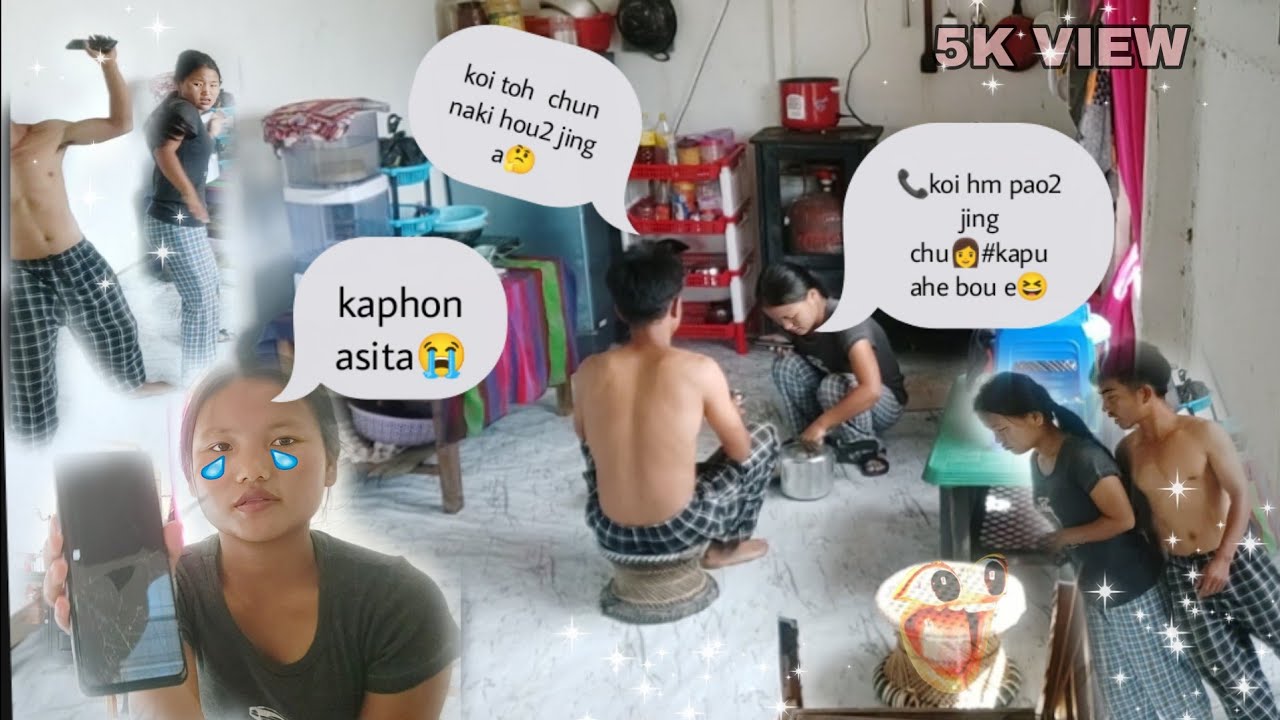 Finally prank on my husband 😂watch till end🥹Bol khah lou chakhat a gah kibol a😩