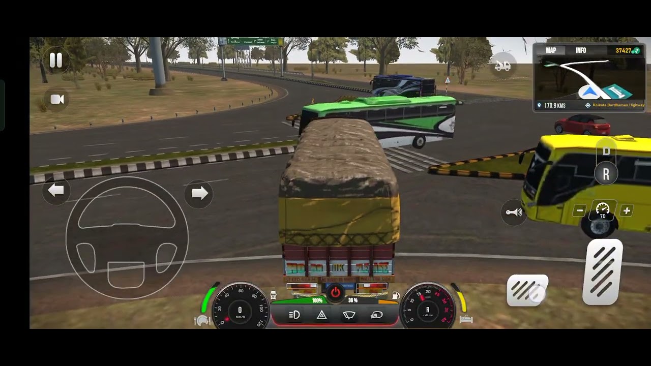 ट्रक चालना सीखे वाला गेम 🔇#gaming #trending #driving #driver #viral #video 💯🔇📷