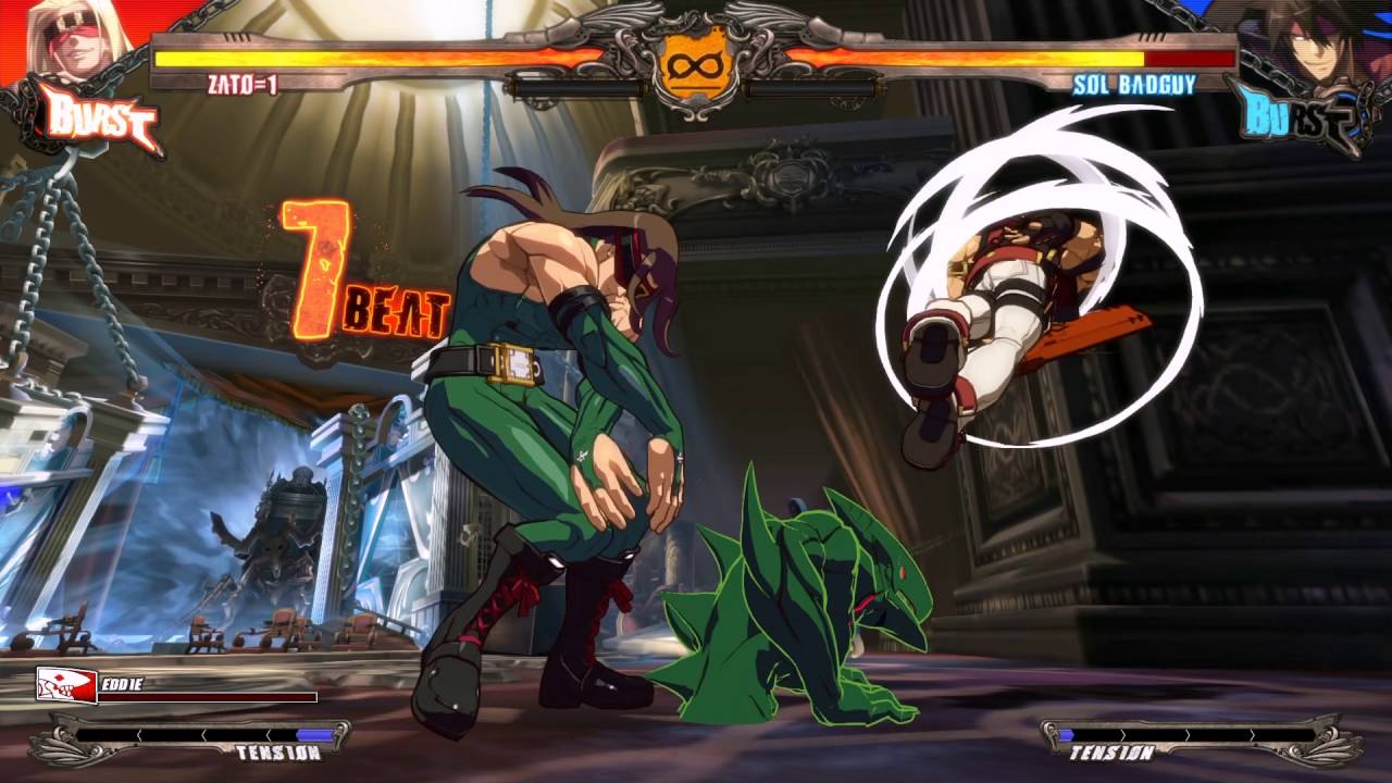 【XrdR Zato】Basic corner combos w. 5d6 (Shinjin)