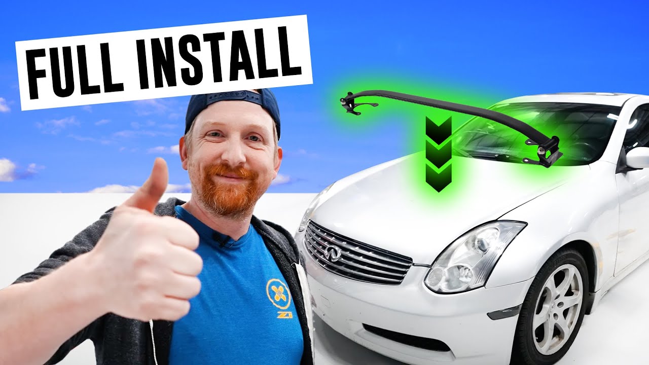 Z1 G35 Strut Tower Brace Install