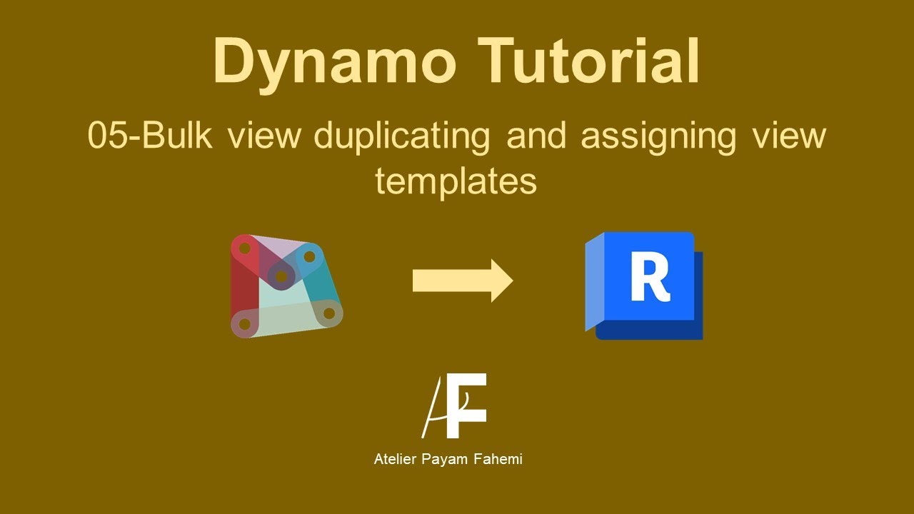 05-Dynamo tutorial: Bulk views duplicating and assigning view template