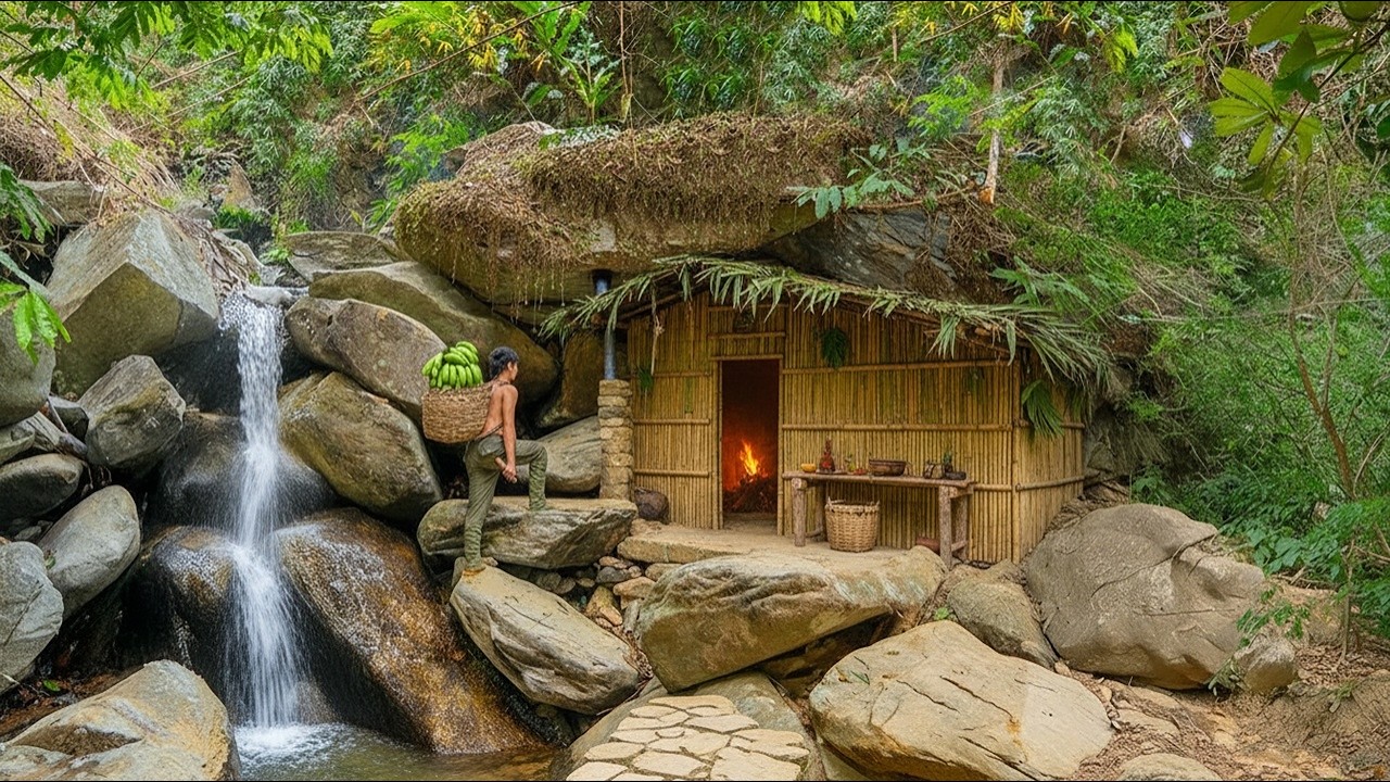 Living Alone in a Bamboo House Under the Giant Rocks