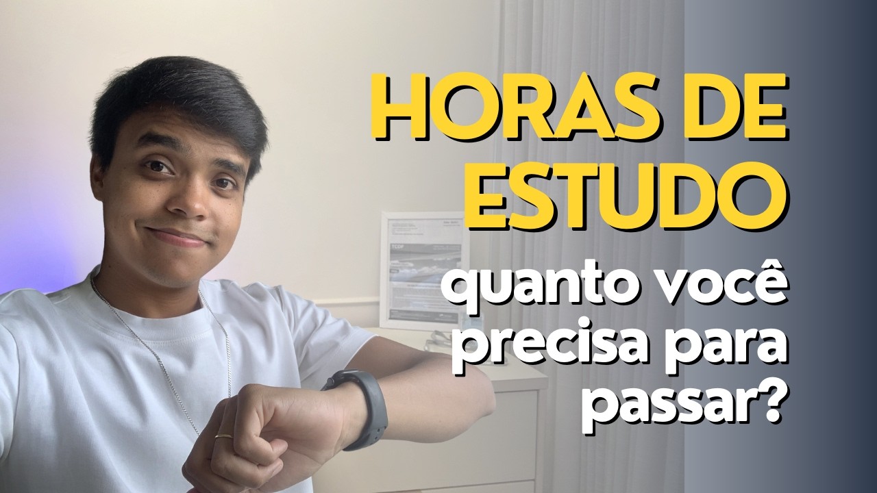 HORAS DE ESTUDO - quanto você precisa para passar em um concurso público?