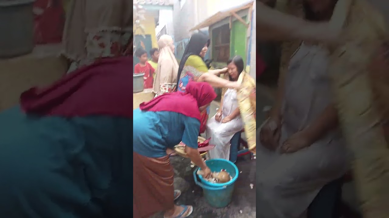 acara 7 bulanan anak aku yg bernama Riska amira