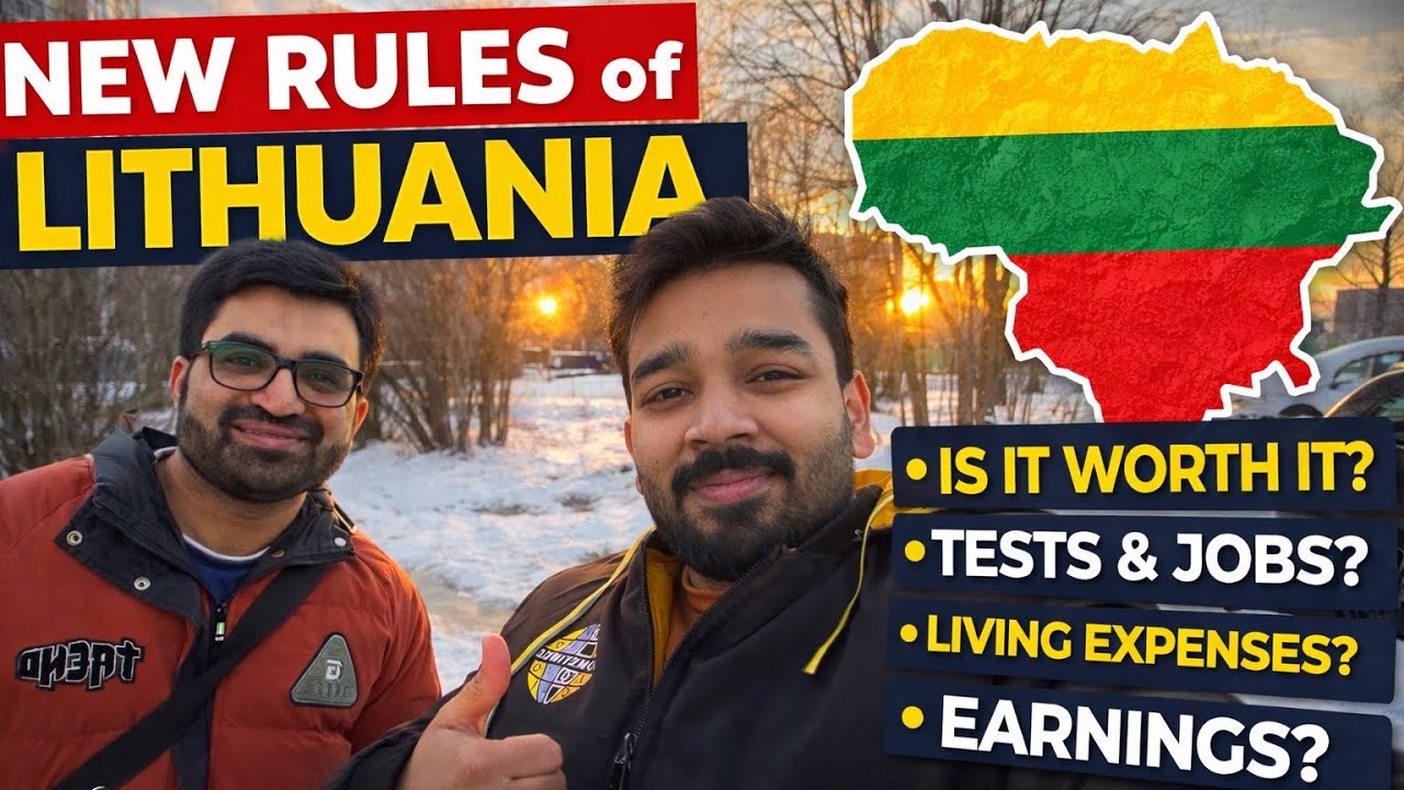 New Rules of Lithuania 2026 🇱🇹 | Is It Worth Moving? PhD Interview, Jobs, Tests & Living Cost