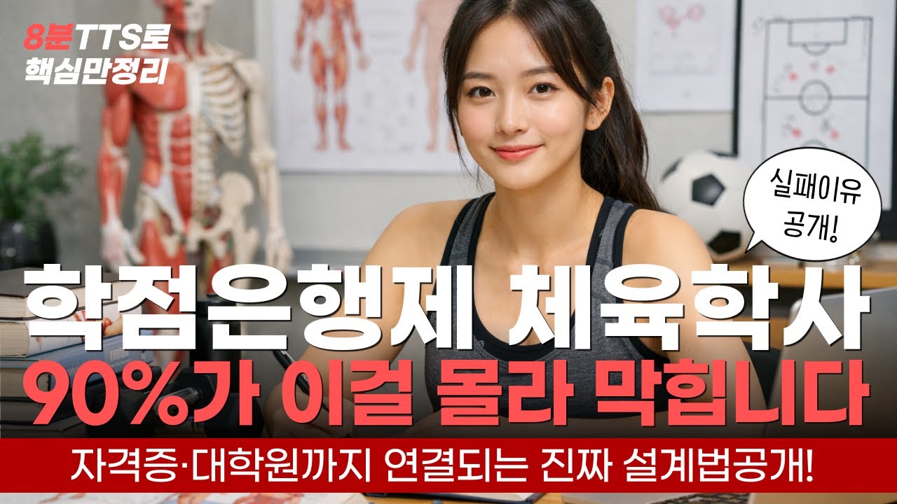 학점은행제 체육학사 90%가 이걸몰라 막힙니다