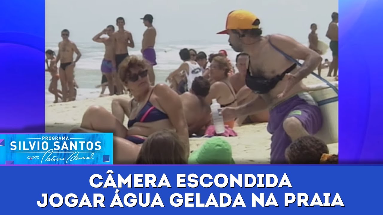 Jogar &aacute;gua gelada na praia | C&acirc;meras Escondidas (13/12/23)
