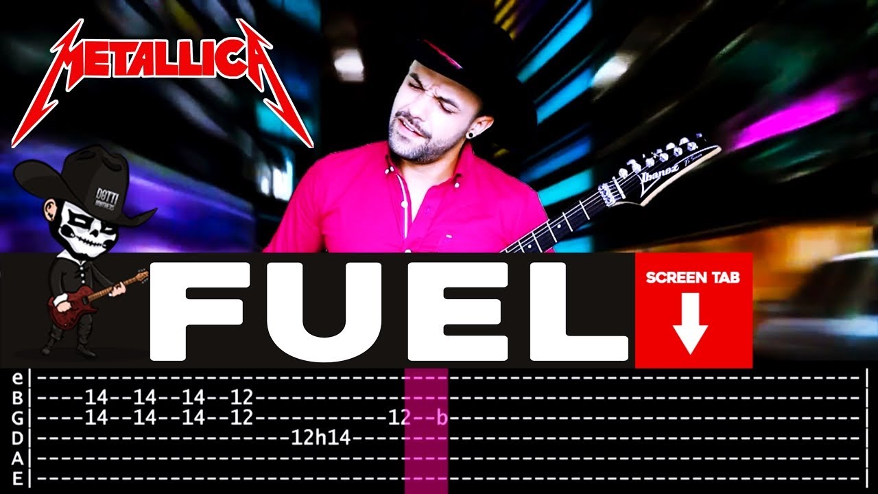 【METALLICA】[ Fuel ] cover by Masuka | LESSON | GUITAR TAB