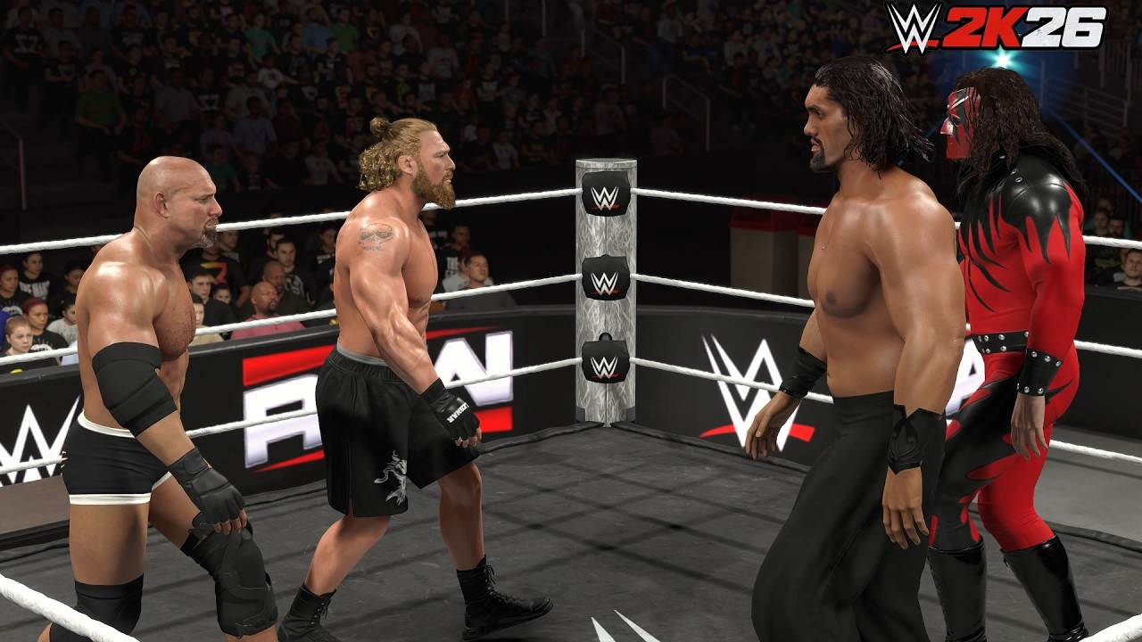 Brock Lesnar & Goldberg vs. Kane & Great Khali - WWE 2K26