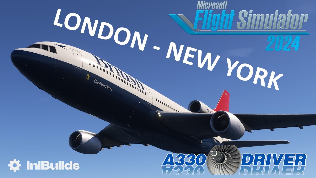 Classic BA TriStar Across the Atlantic | London (Heathrow) to New York | Real Airline Pilot