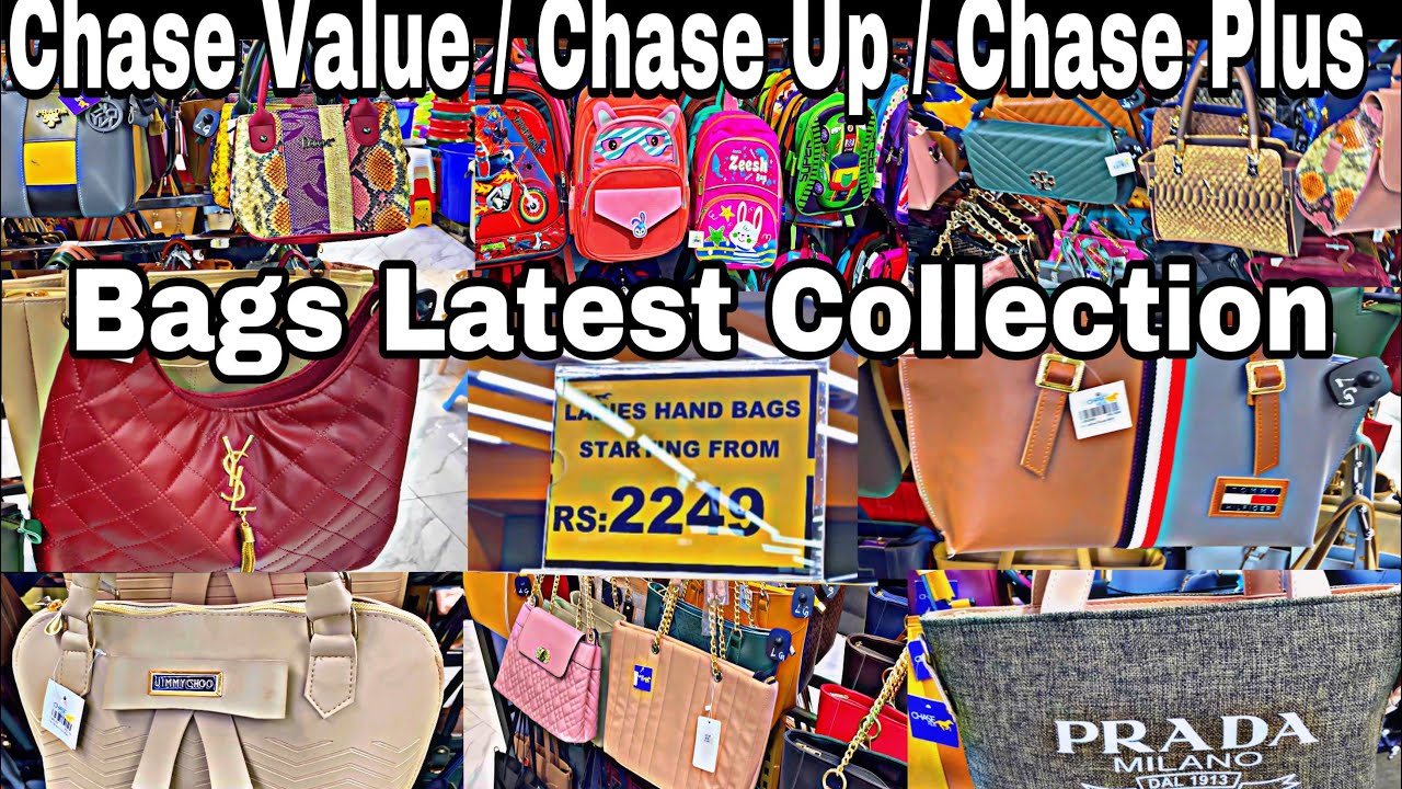 Chase Value | Chase Plus | Chase Up | Superb Variety of Purse , bags , kids school bags