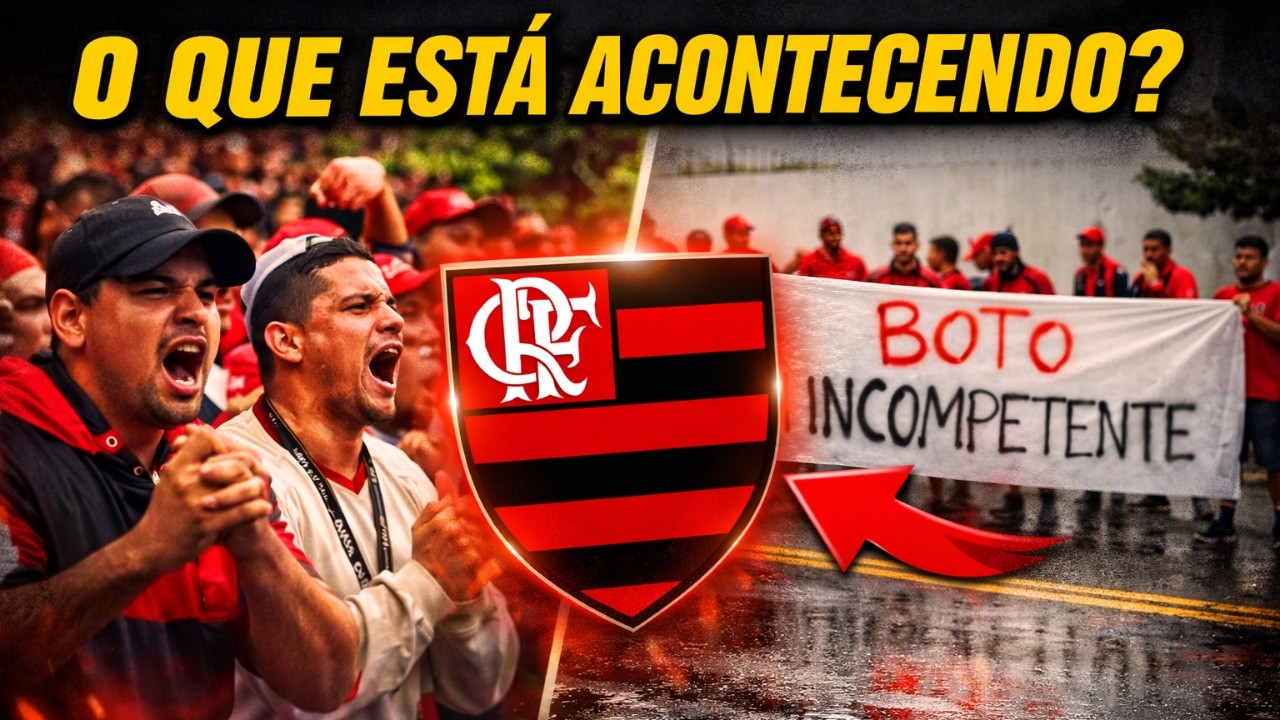 CRISE NO FLAMENGO! PROTESTO FORTE NO NINHO! TORCIDA EXPLODE CONTRA DIRETORIA!